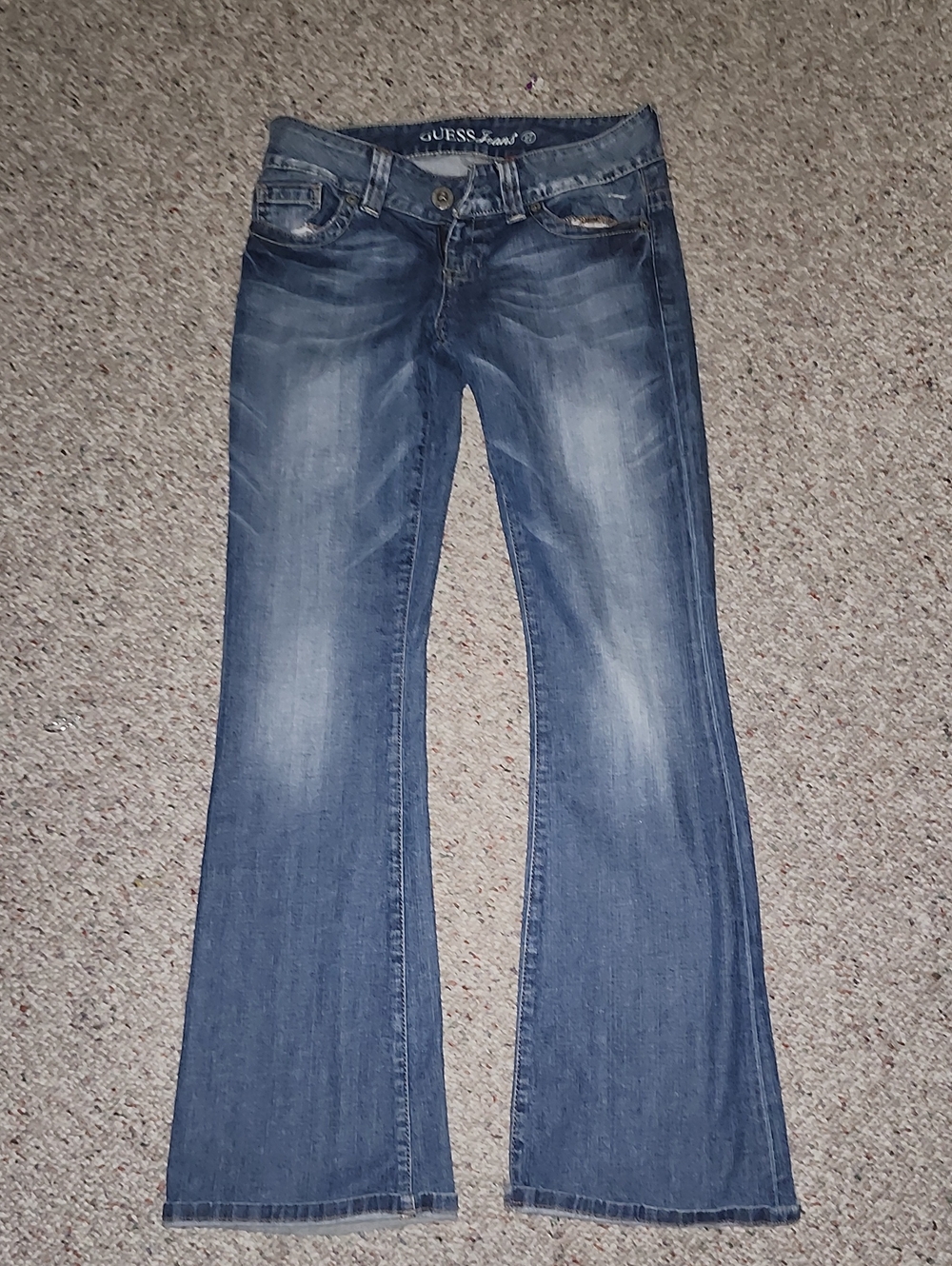 GUESS Women's Blue Flared Jeans